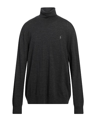 POLO RALPH LAUREN Rollkragenpullover Braungrau 100% Wolle
