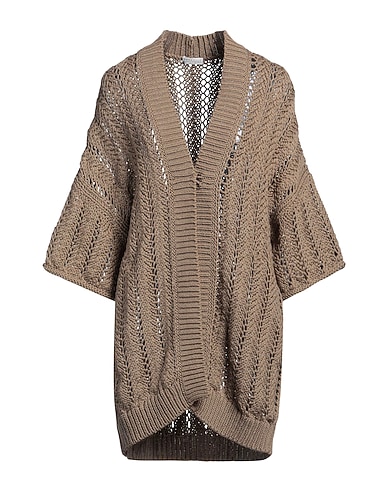 BRUNELLO CUCINELLI カーディガン カーキ コットン 100%