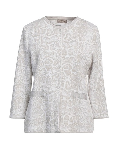 MARIA BELLENTANI カーディガン ライトグレー レーヨン 31% / コットン 29% / アクリル 29% / ポリエステル 8% / ナイロン 3%