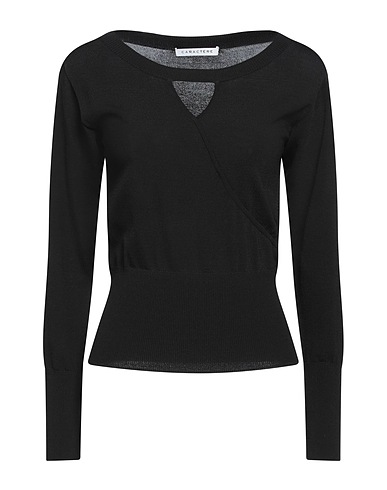 CARACTÈRE Sweater Black 80% Viscose, 20% Polyamide