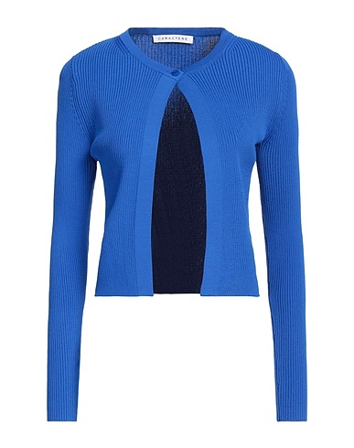 CARACTÈRE Cardigan Blue 63% Viscose, 37% Polyamide