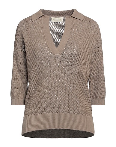 BRUNO MANETTI Jumper Khaki 100% Cotton