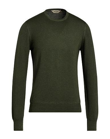 GRAN SASSO Pullover VINTAGE Verde militare 100% Lana Vergine