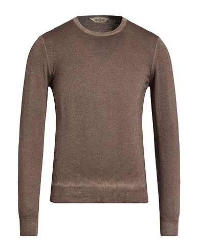 GRAN SASSO Pullover VINTAGE Khaki 100% Lana Vergine