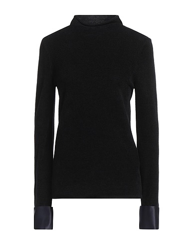 EMPORIO ARMANI Turtleneck Black 56% Virgin Wool, 31% Viscose, 13% Cotton, Polyester