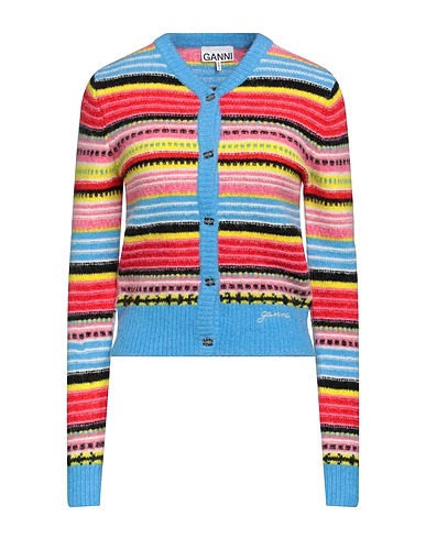 GANNI Cardigan Azure 32% Alpaca wool, 32% Merino Wool, 30% Polyamide, 6% Elastane