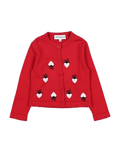 SIMONETTA Cardigan Red 100% Cotton