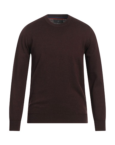 LIU •JO MAN Jumper Dark brown 41% Cotton, 28% Polyester, 13% Polyamide, 13% Acrylic, 5% Wool