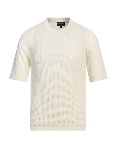 EMPORIO ARMANI Jumper Ivory 100% Cotton