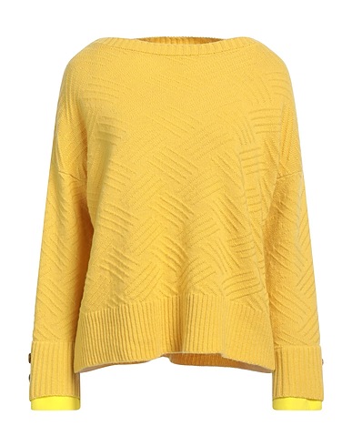 NENÈ Jumper Yellow 100% Virgin Wool, Polyester, Elastane
