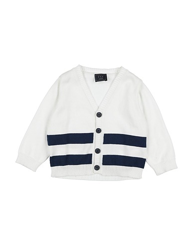 FAY Cardigan White 100% Cotton, Polyester