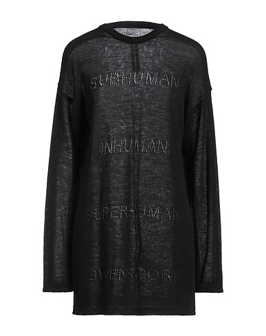 RICK OWENS Jumper NERO 100% Virgin Wool