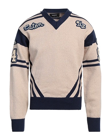 DSQUARED2 Pullover Beige 100% Baumwolle, Polyester, Acryl