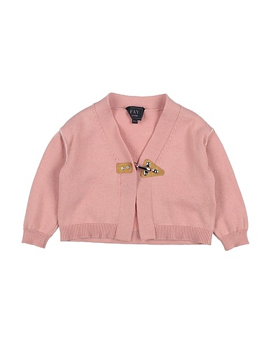 FAY Cardigan Antique rose 100% Cotton, Leather