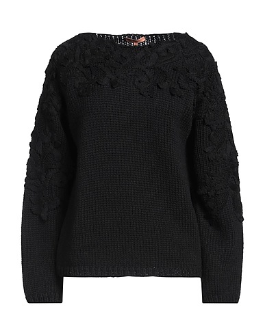 ERMANNO SCERVINO Jumper Black 90% Virgin Wool, 10% Polyamide, Polyester