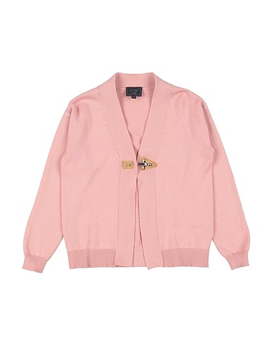 FAY Strickjacke Antikrosa 100% Baumwolle, Leder