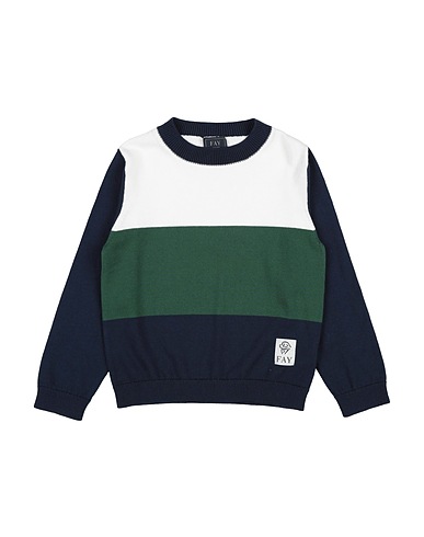 FAY Jumper Navy blue 100% Cotton