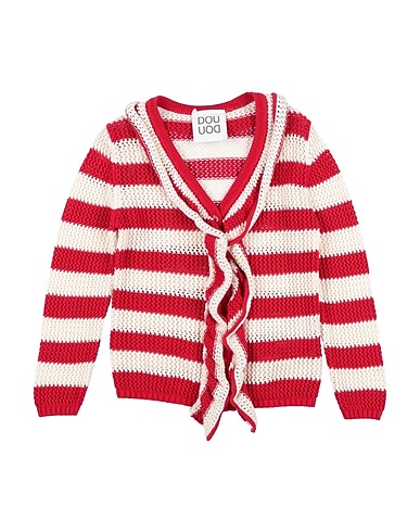 DOUUOD Cardigan Red 100% Cotton