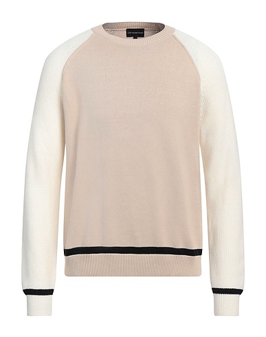EMPORIO ARMANI Pullover Beige 100% Cotone