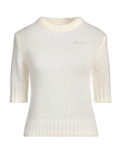 GANNI Jumper Ivory 55% Mohair wool, 29% Polyamide, 16% Merino Wool