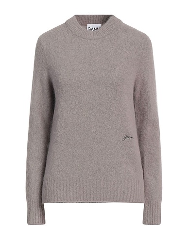 GANNI Sweater Khaki 52% Alpaca wool, 32% Polyamide, 13% Virgin Wool, 3% Elastane