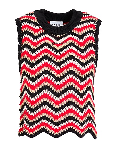 GANNI Jumper Red 100% Organic cotton
