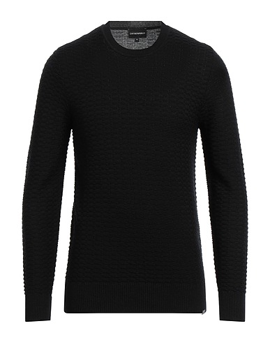 EMPORIO ARMANI Jumper Black 45% Acrylic, 35% Lyocell, 20% Wool