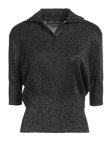 PROENZA SCHOULER Jumper Black 69% Viscose, 15% Polyester, 15% Metallic fiber, 1% Polyamide
