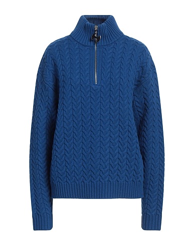 OPÉRA SPORT Polo neck Blue Recycled wool