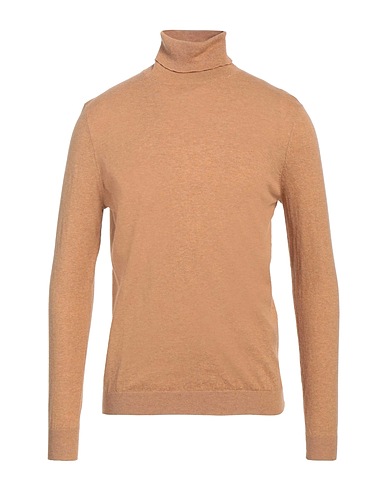 AT.P.CO Polo neck Camel 94% Cotton, 3% Wool, 3% Cashmere