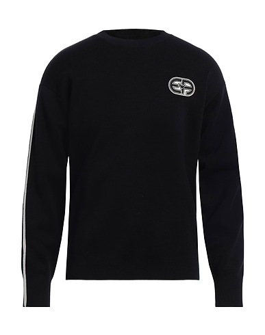 EMPORIO ARMANI プルオーバー ミッドナイトブルー コットン 100%
