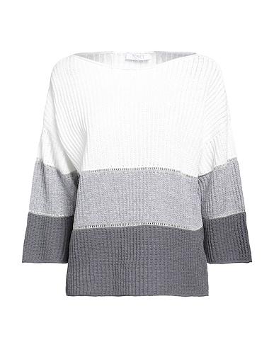 TONET Sweater BIANCO 73% Linen, 27% Cotton
