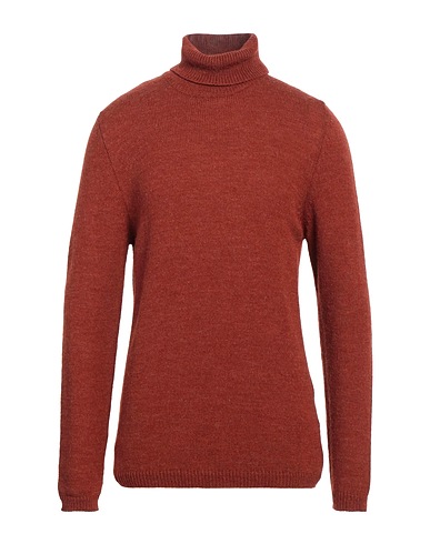 LARDINI Polo neck Brick red 45% Acrylic, 40% Alpaca wool, 15% Wool