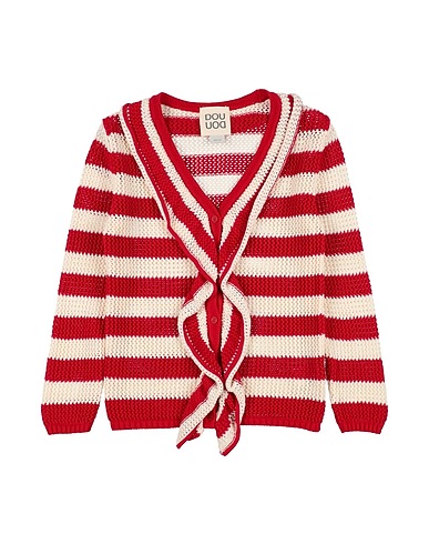 DOUUOD Cardigan Red 100% Cotton
