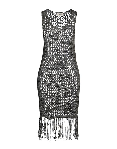 VICOLO Sheath dress Dark green 50% Cotton, 50% Acrylic