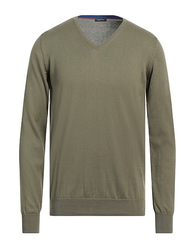 ROSSOPURO Sweater Military green 100% Cotton, Wool, Cashmere