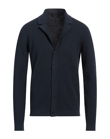 ROBERTO COLLINA Cardigan Midnight blue 80% Organic cotton, 20% Linen