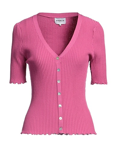 FRNCH Cardigan Fuchsia 72% Viscose, 28% Polyester
