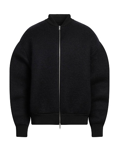 JIL SANDER Cardigan Black 40% Synthetic fibers, 30% Alpaca wool, 15% Wool, 12% Silk, 3% Elastane