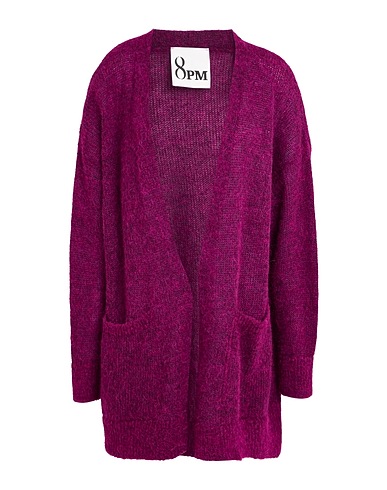 8PM Cardigan Plum 35% Mohair wool, 35% Alpaca wool, 30% Polyamide