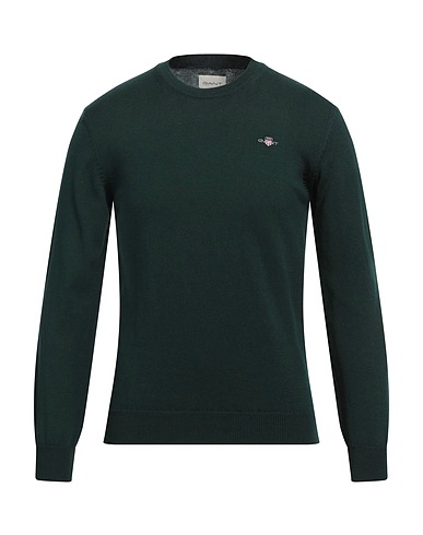 GANT Jumper Dark green 70% Cotton, 30% Wool