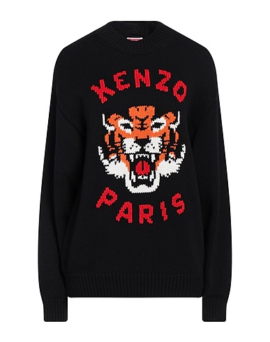 KENZO Jumper Black 73% Cotton, 25% Nylon, 2% Wool
