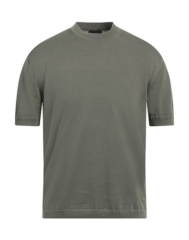 EMPORIO ARMANI Sweater Military green 100% Cotton