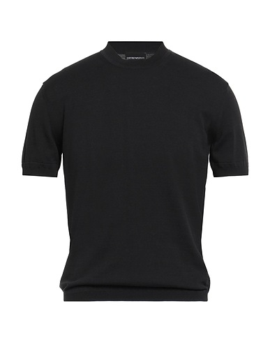 EMPORIO ARMANI Jumper Black 100% Cotton