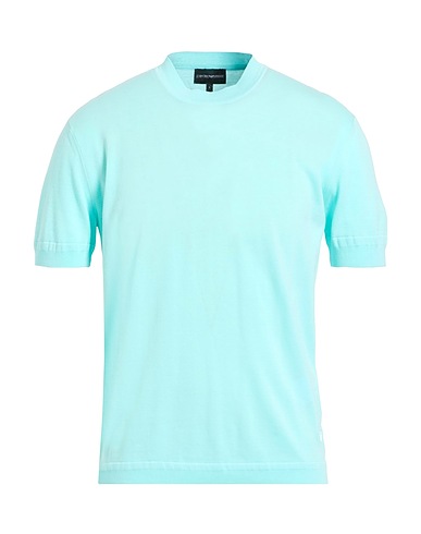 EMPORIO ARMANI Pullover TURCHESE 100% Coton