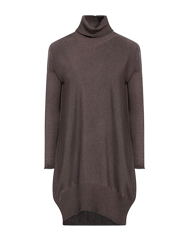 AROVESCIO Col roulé Moka 100% Laine vierge