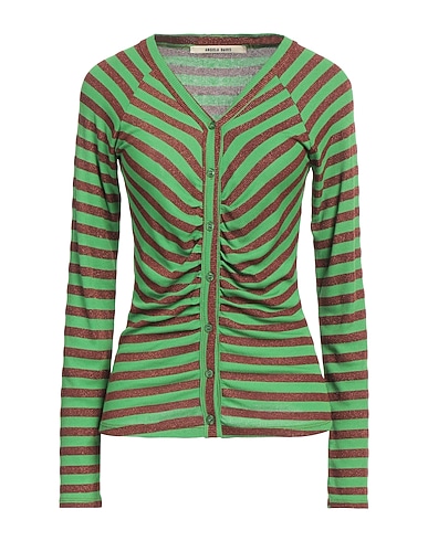ANGELA DAVIS Cardigan Light green 79% Viscose, 9% Polyester, 9% Polyamide, 3% Elastane
