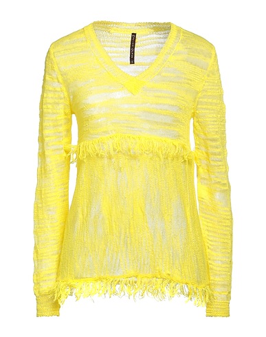 MANILA GRACE Jumper Yellow 55% Linen, 45% Polyester