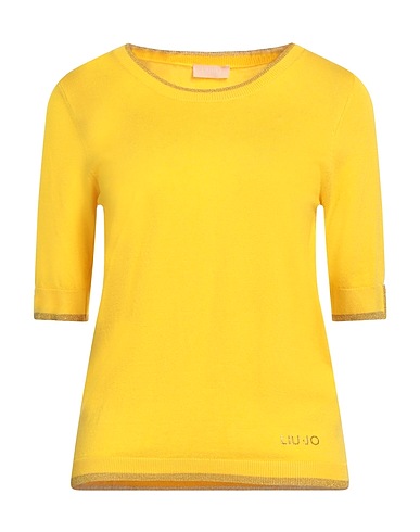 LIU •JO Jumper Yellow 80% Viscose, 20% Polyamide