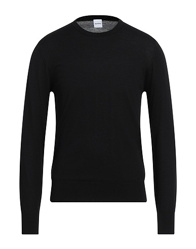 ASPESI Sweater Black 100% Virgin Wool